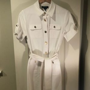 Ralph Lauren White Midi Dress